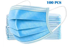 Load image into Gallery viewer, 100 PCS Blue 3-Ply Disposable Face Mask
