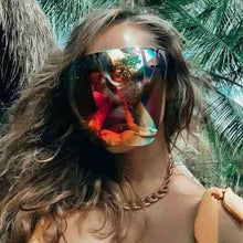 Load image into Gallery viewer, Face Shield Sunglasses Full Face Shield Visors for Men Womens - Dark Mirror