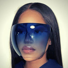 Load image into Gallery viewer, Fashion Face Shield Face Mask Safety Shield Sunglasses - Blue