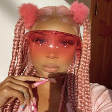 Load image into Gallery viewer, Fashion Face Shield Face Mask Safety Shield Sunglasses - Red