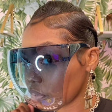 Load image into Gallery viewer, Fashion Face Shield Face Mask Safety Shield Sunglasses - Black