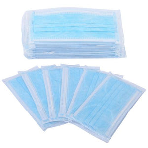 100 PCS Blue 3-Ply Disposable Face Mask