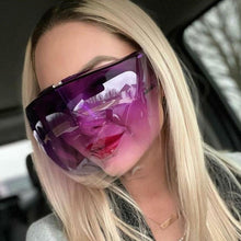 Load image into Gallery viewer, Fashion Face Shield Face Mask Safety Shield Sunglasses - Purple
