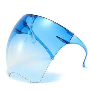 Fashion Face Shield Face Mask Safety Shield Sunglasses - Blue