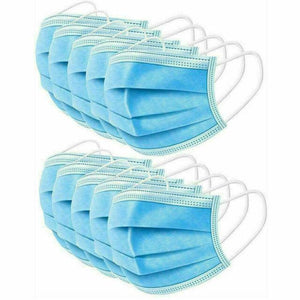 100 PCS Blue 3-Ply Disposable Face Mask