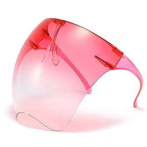 Fashion Face Shield Face Mask Safety Shield Sunglasses - Red